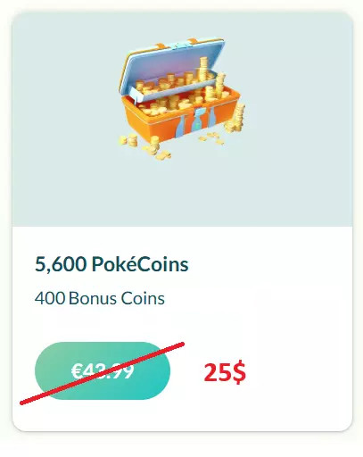 Pokemon GO 5600 pokecoins
