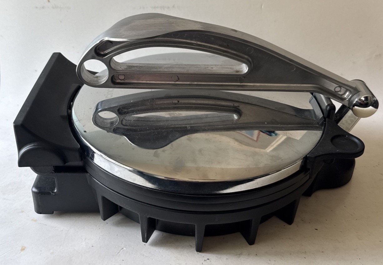 CucinaPro Flatbread Maker Tortilla Press Model 1443 Cucina Pro Stainless TESTED