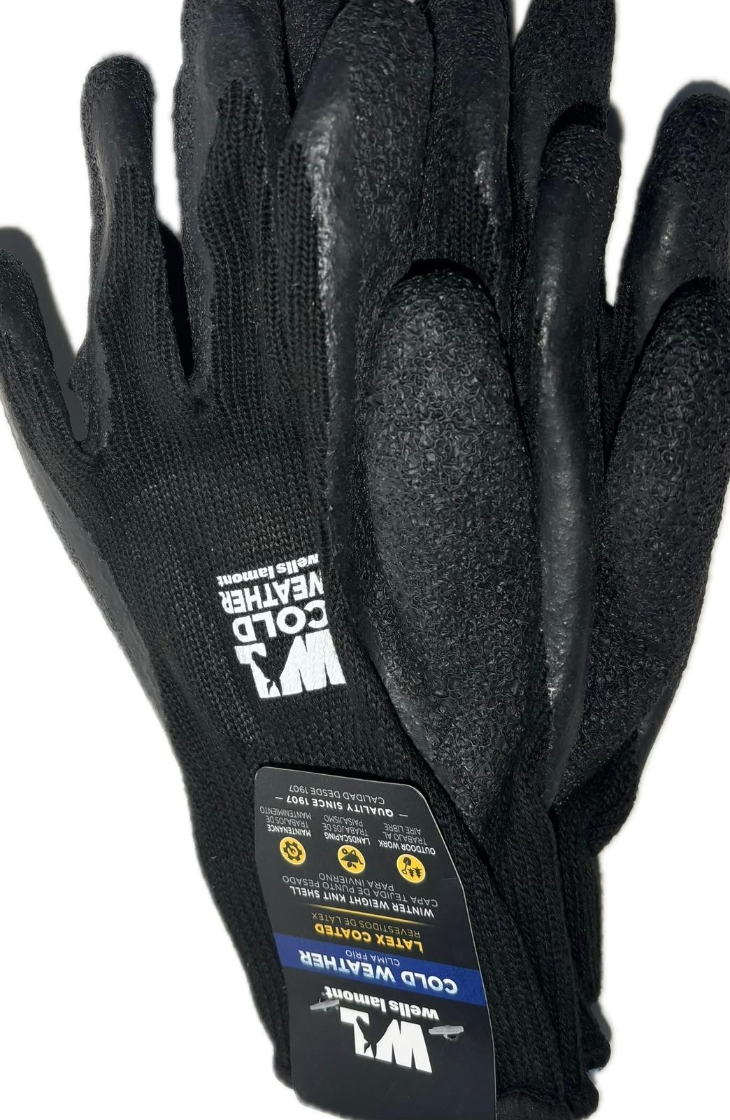 Mens Wells Lamont - Winter Weight Latex - 2 Pack