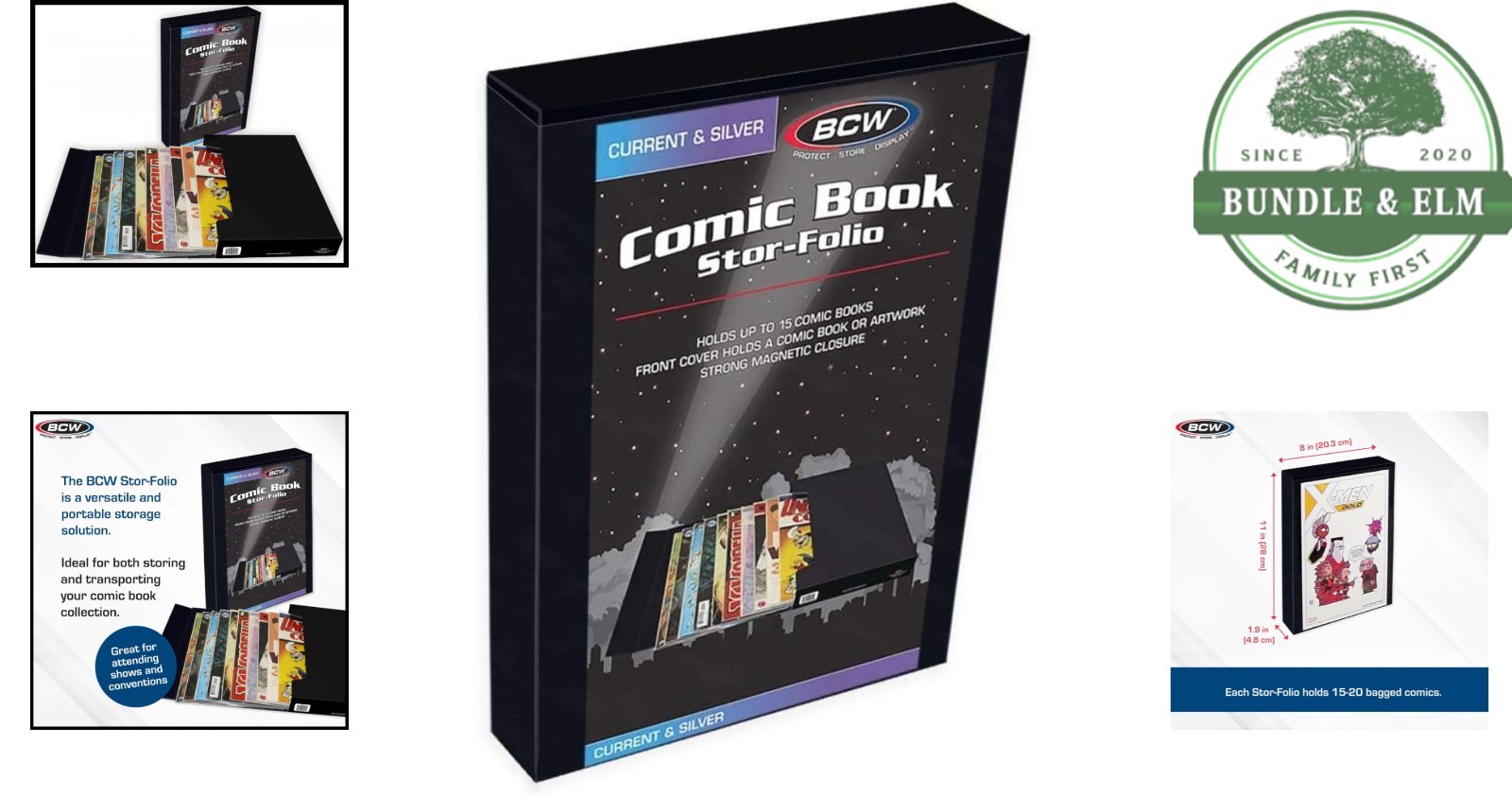 Comic Book Travel Case for Current & Silver Age Comics with Magnetic Closure