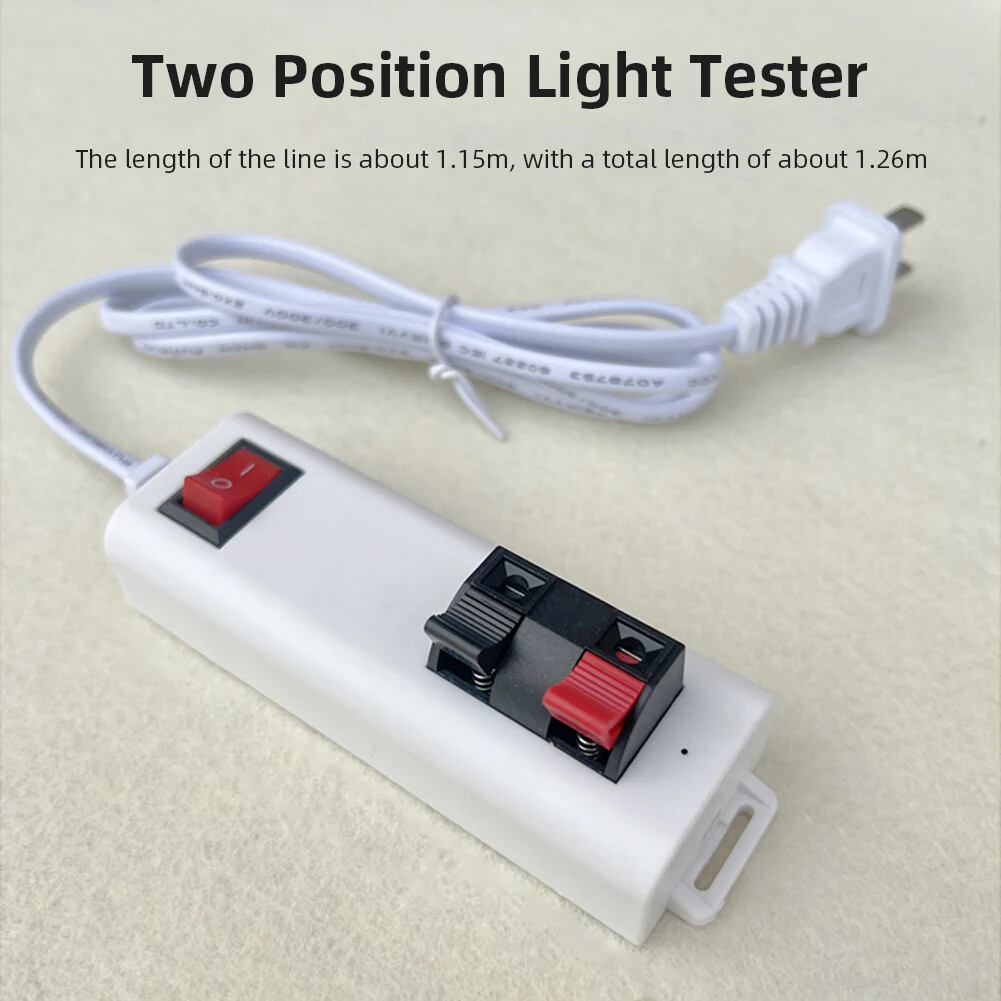 Test Light Cord Test Light Tester LED Test Light Clip With Switch Wiring Clip