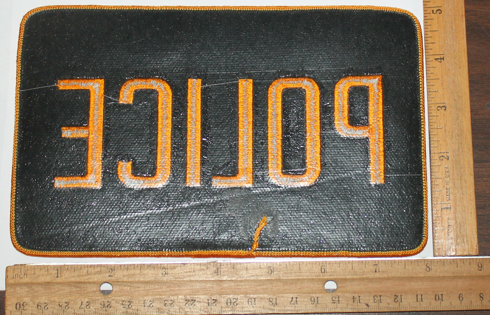 POLICE Back patch 5X9 California PD CA