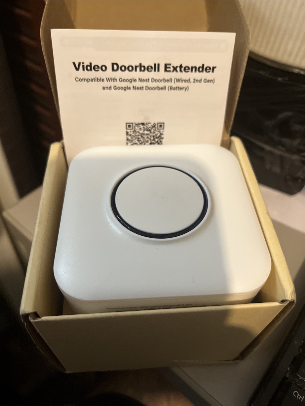 Video Doorbell Extender Plug-In Chime Repeater For Best Wired 2snd Gen