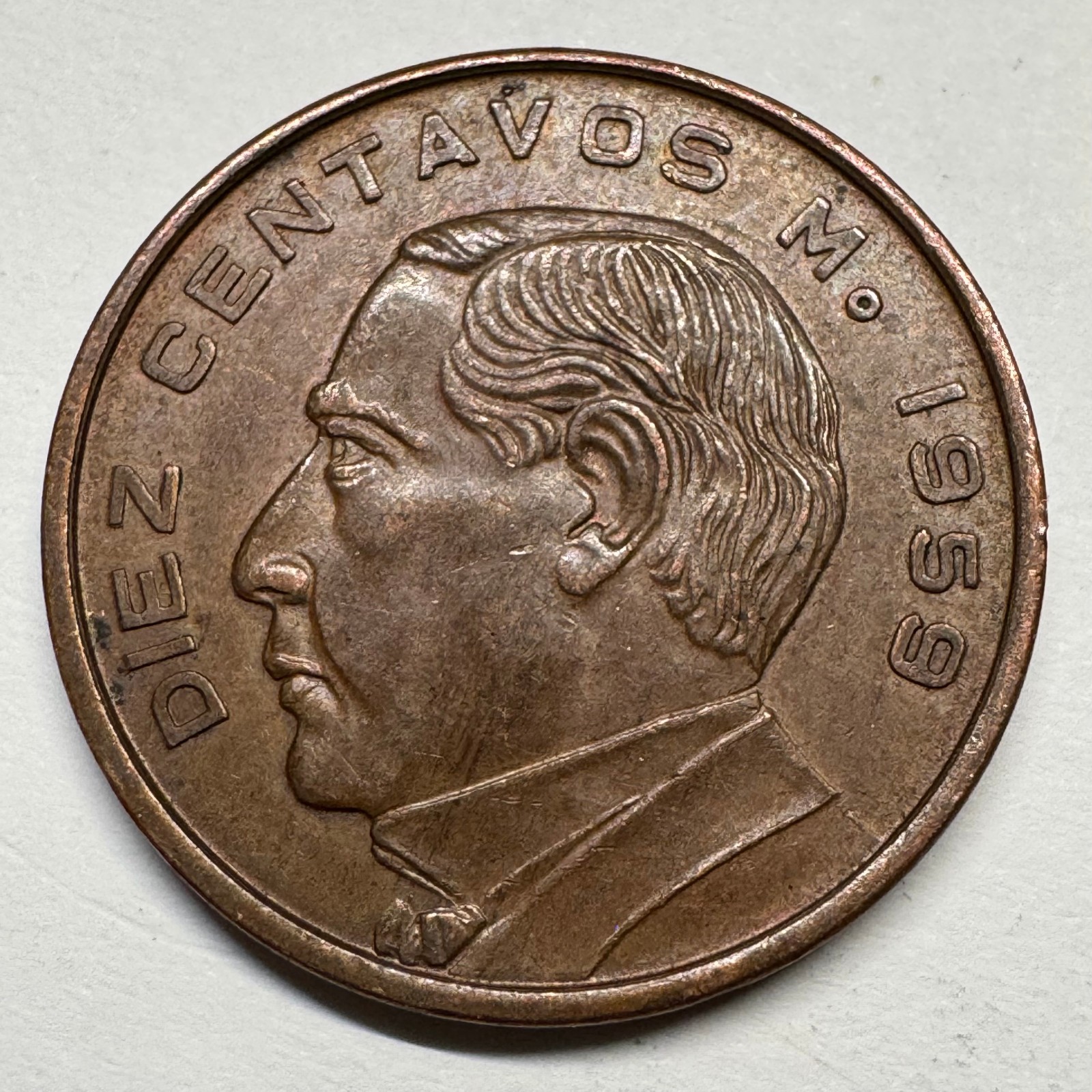 1959 Mexico 10 Centavos - Coin #C-041