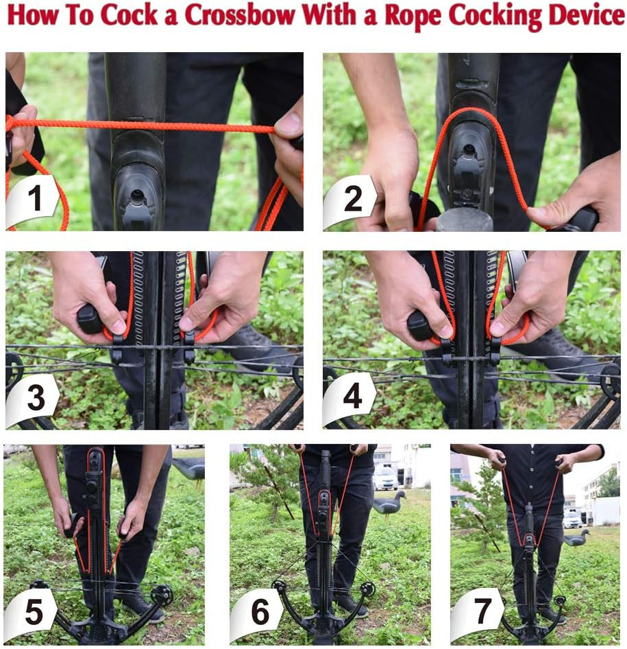 Crossbow Cocking Rope Cocking Device Crossbow String Puller Cocker Aid Cocking S