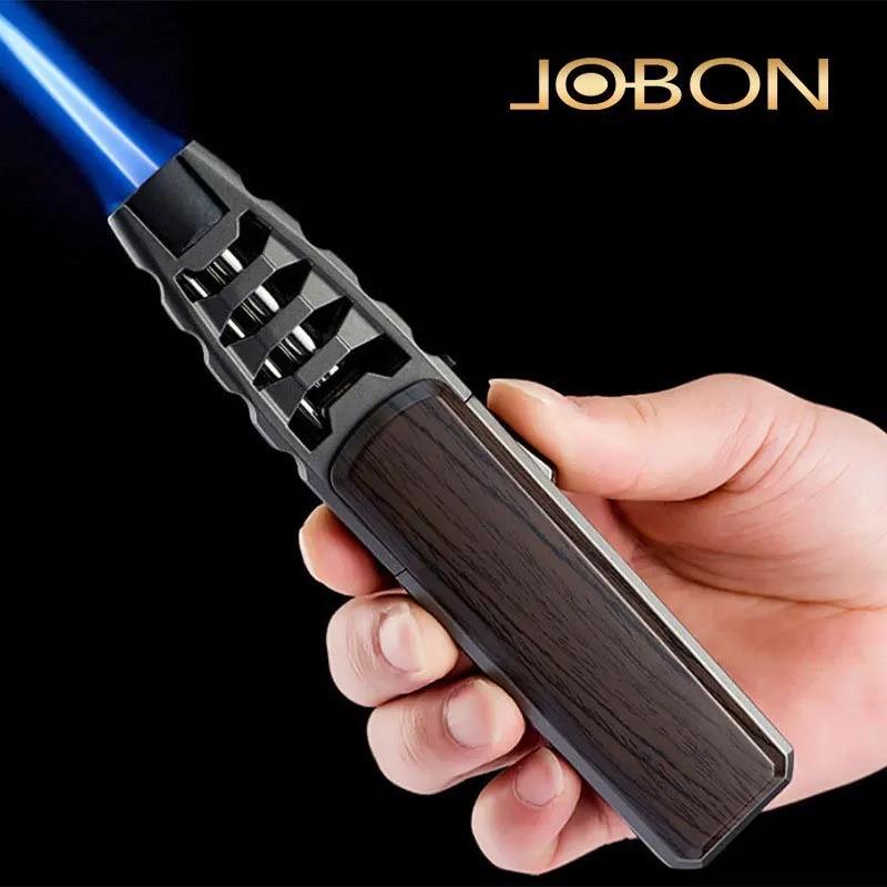 JOBON Kitchen BBQ  Cigar Big Jet Flame Turbo Torch Fire Lock Adjust Refill Light