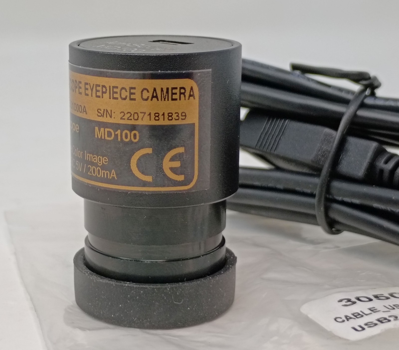 AmScope Microscope Eyepiece Camera MD100 1MP Live Color Image w/ USB Cable NEW