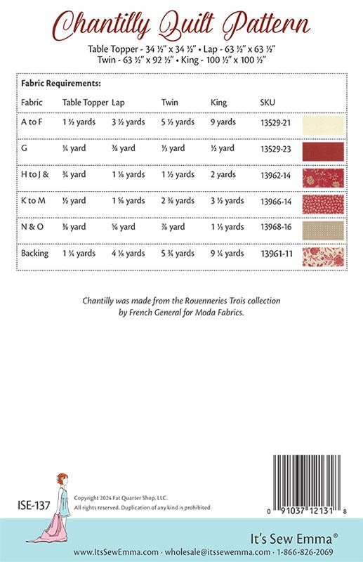 It's Sew Emma CHANTILLY Pattern