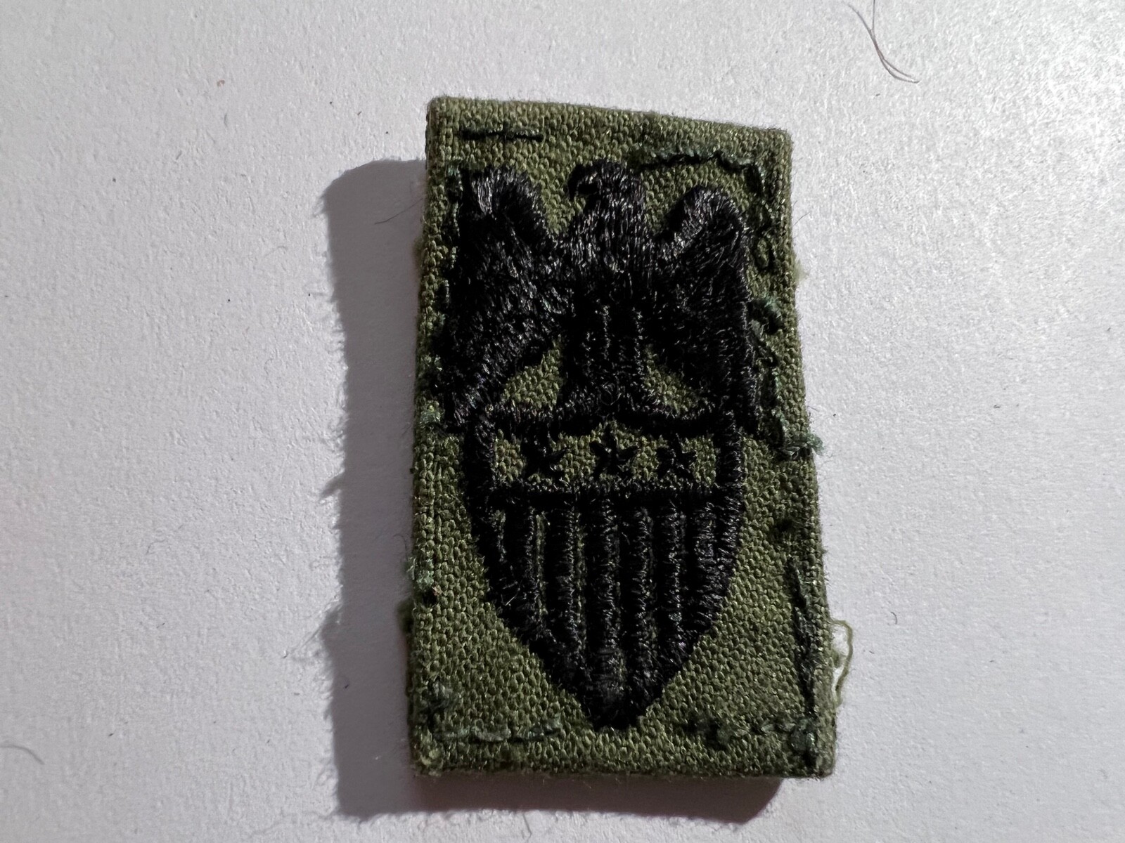 Aide de Camp Lieutenant General Branch Collar Subdued Patch, US Army