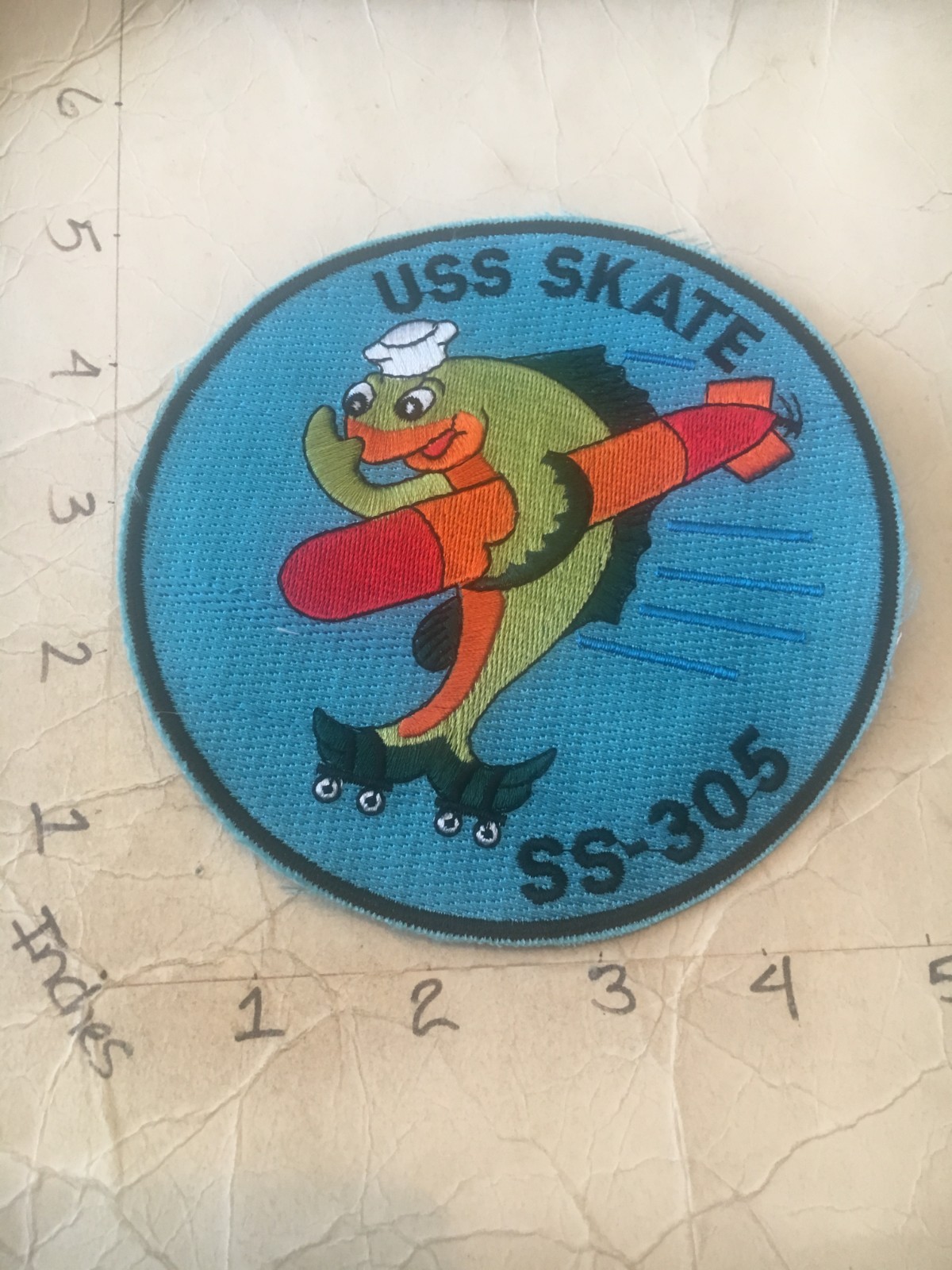 US NAVY USS Skate SS-305 Submarine Patch 8/8/25