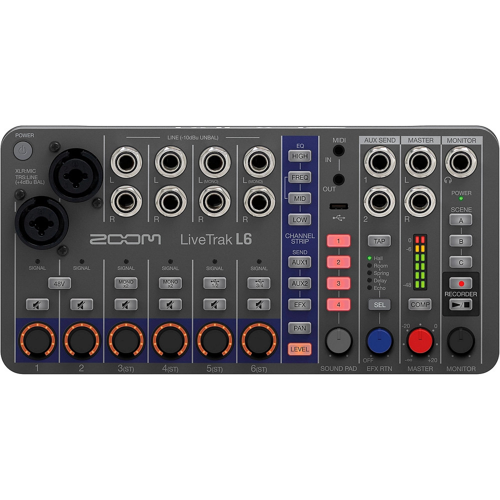Zoom LiveTrak L6 10Channel Mixer & Recorder