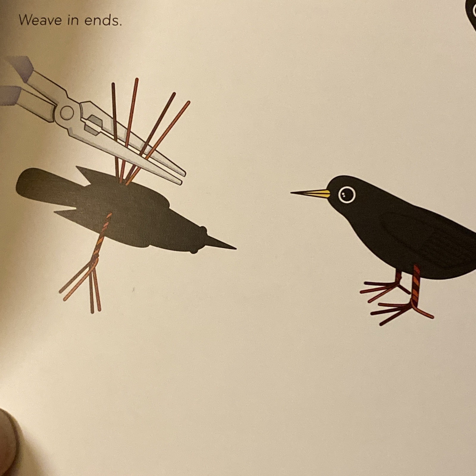 Mini Animals Crochet Pattern Project- Blackbird
