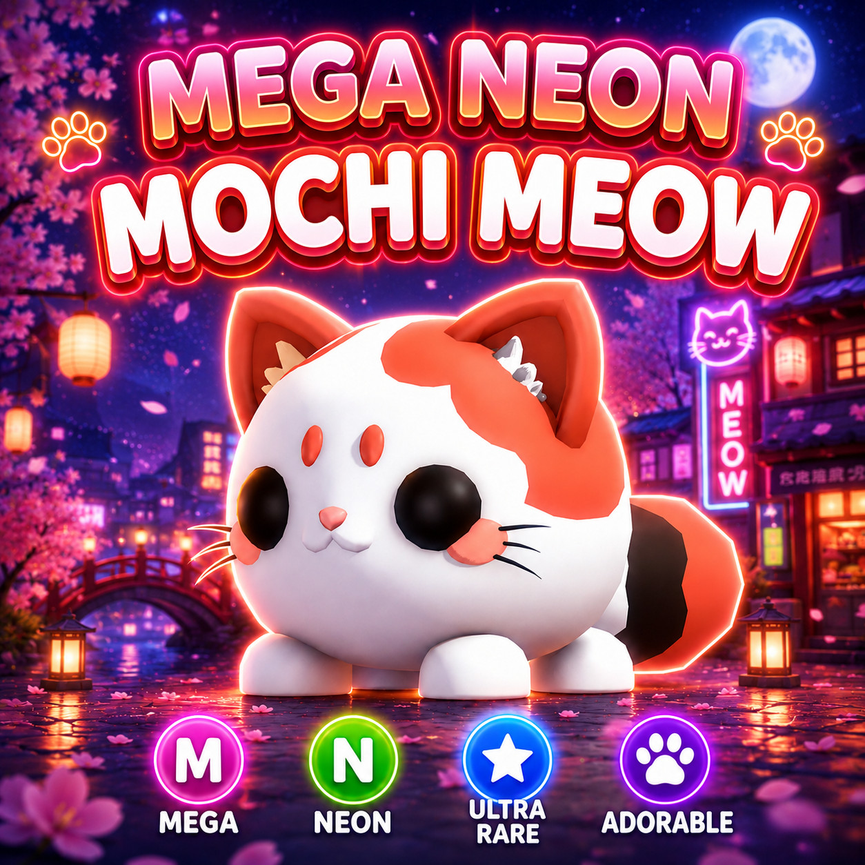 Mega Mochi Meow Adopt From Me Today ✨ Fast Delivery ✨ Top Picks ✨