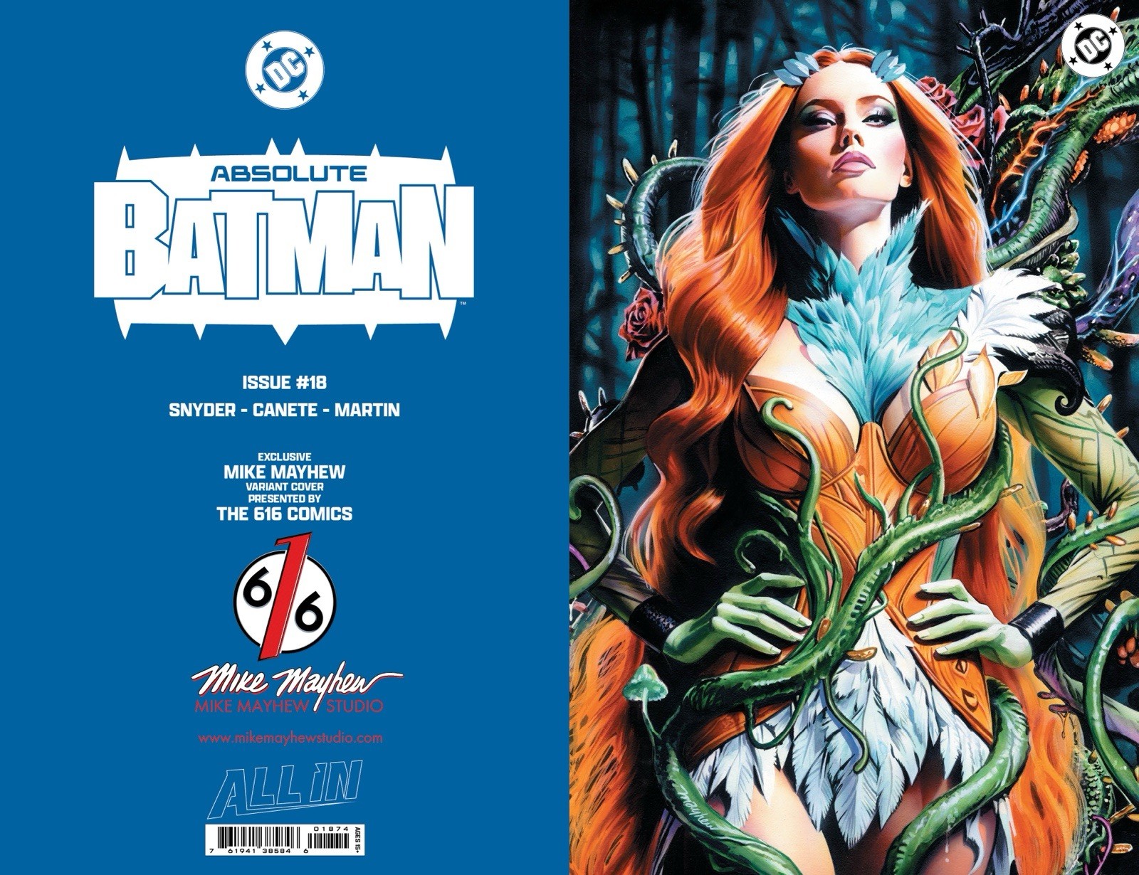 🔥🦇 ABSOLUTE BATMAN 18 MIKE MAYHEW 616 COMICS Variant ABC Set LTD 1000