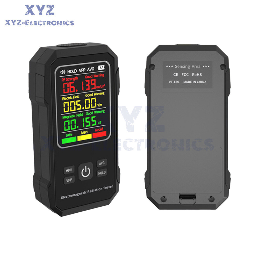 Digital EMF Meter Electromagnetic Field Radiation Tester Detector Geiger Counter