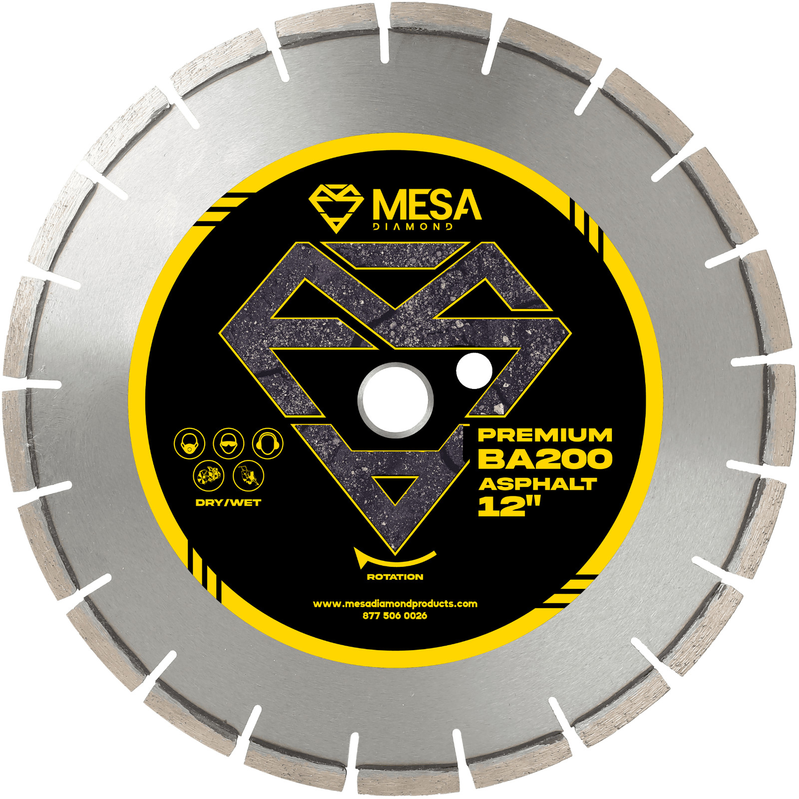 12 in 300mm Diamond Saw Blade for Asphalt / Green Concrete / Block MESA DIAMOND®