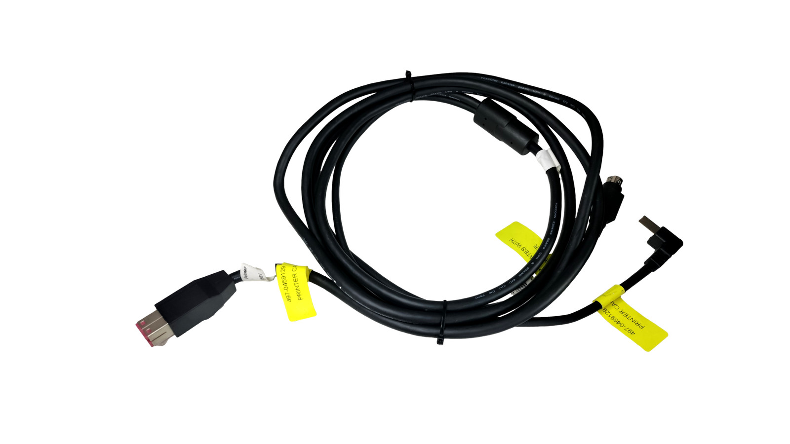 NCR 13ft 24v Powered USB Data Receipt Printer Power Cable 497-0459129