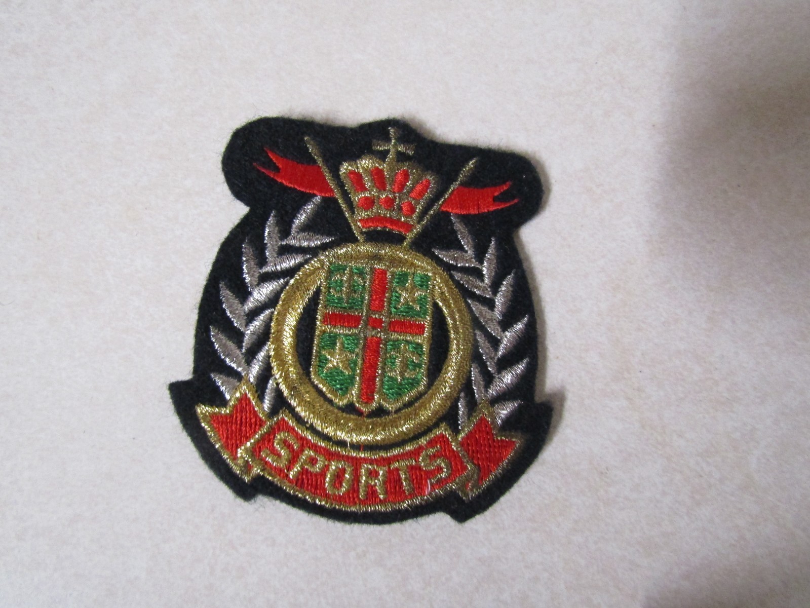 MILITARY PATCH UNSURE FOREIGN LMH ROYAL SPORTS COAT CREST COAT OF ARMS