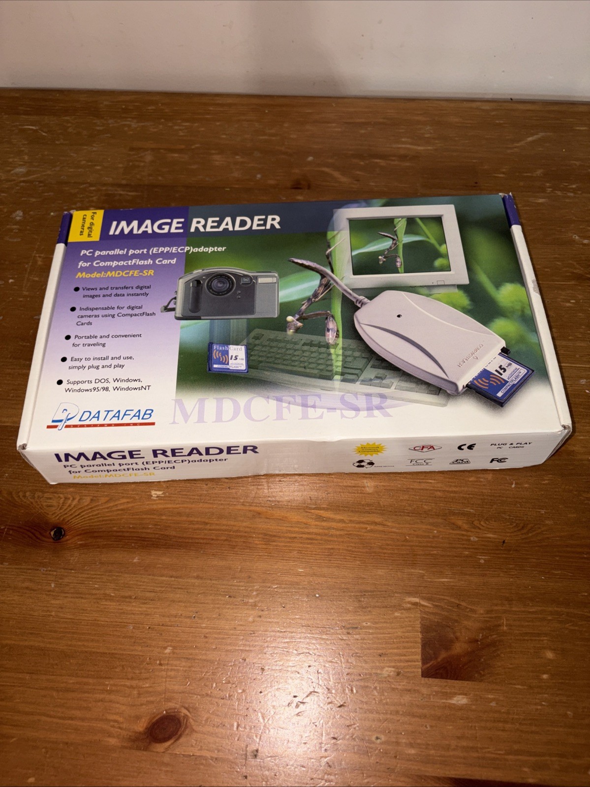 Data Fab PC Parallel Port Adaptor for Compact Flash Cards - Complete in Box New