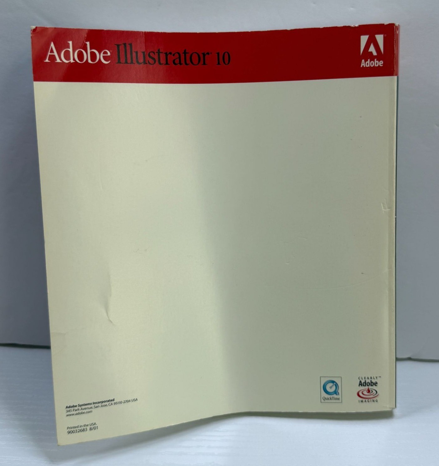 Adobe Illustrator 10 User Guide Book ONLY Paperback 2002 Graphic Design
