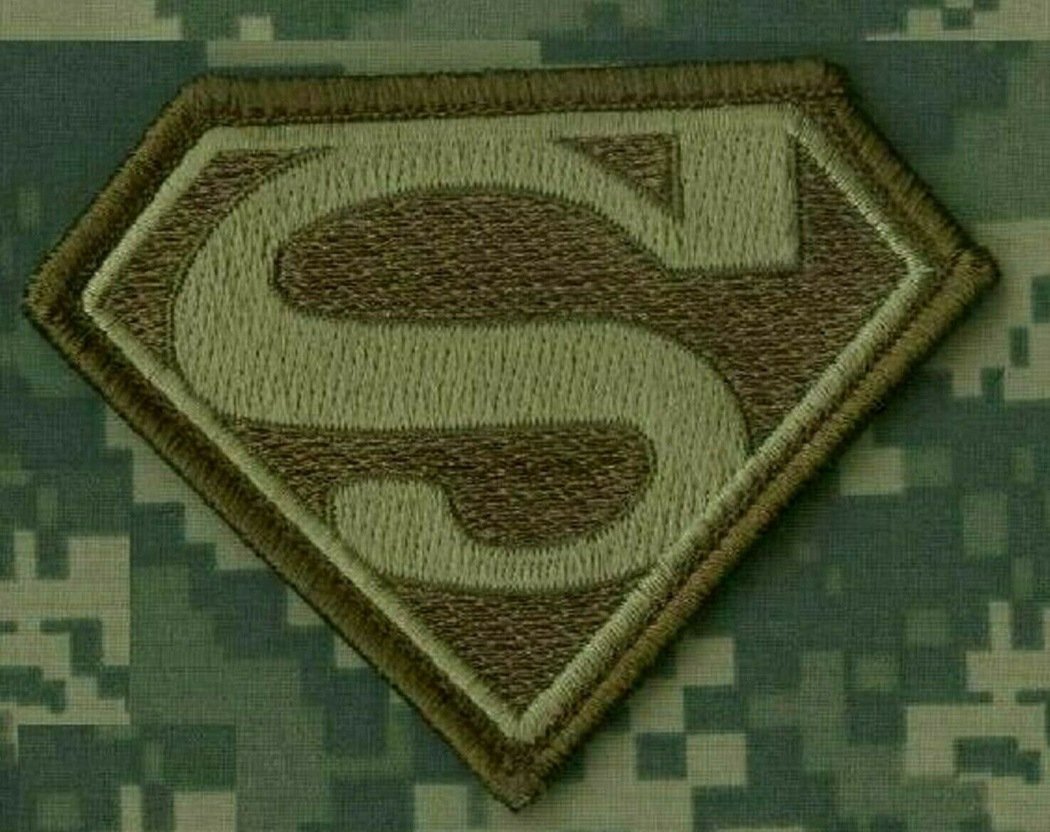 Syria-Iraq DAESH WHACKER GREEN BERET SFG RANGERS vêlkrö PATCH: Superman Logo