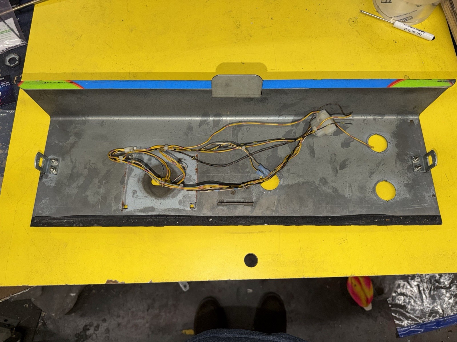 Midway Galaga Arcade Control Panel With Wiring Harness
