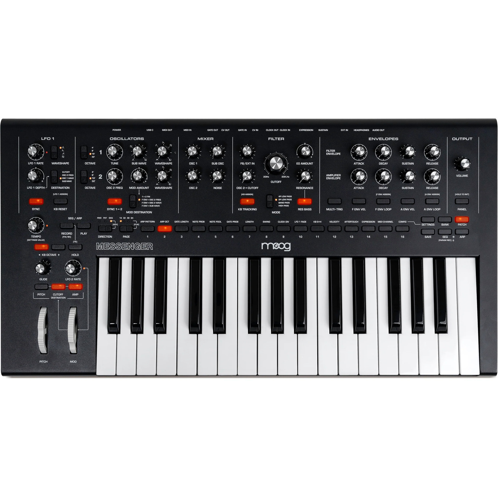 Moog Messenger Next Generation Monophonic Analog Synthesizer