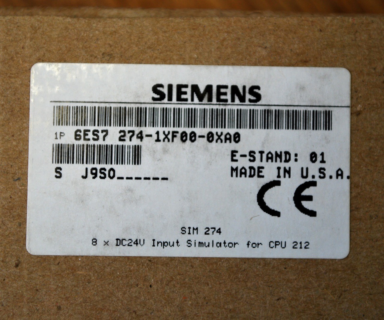 Siemens 6ES7274-1XF00-0XA0 Input Simulator for CPU 212 - NEW