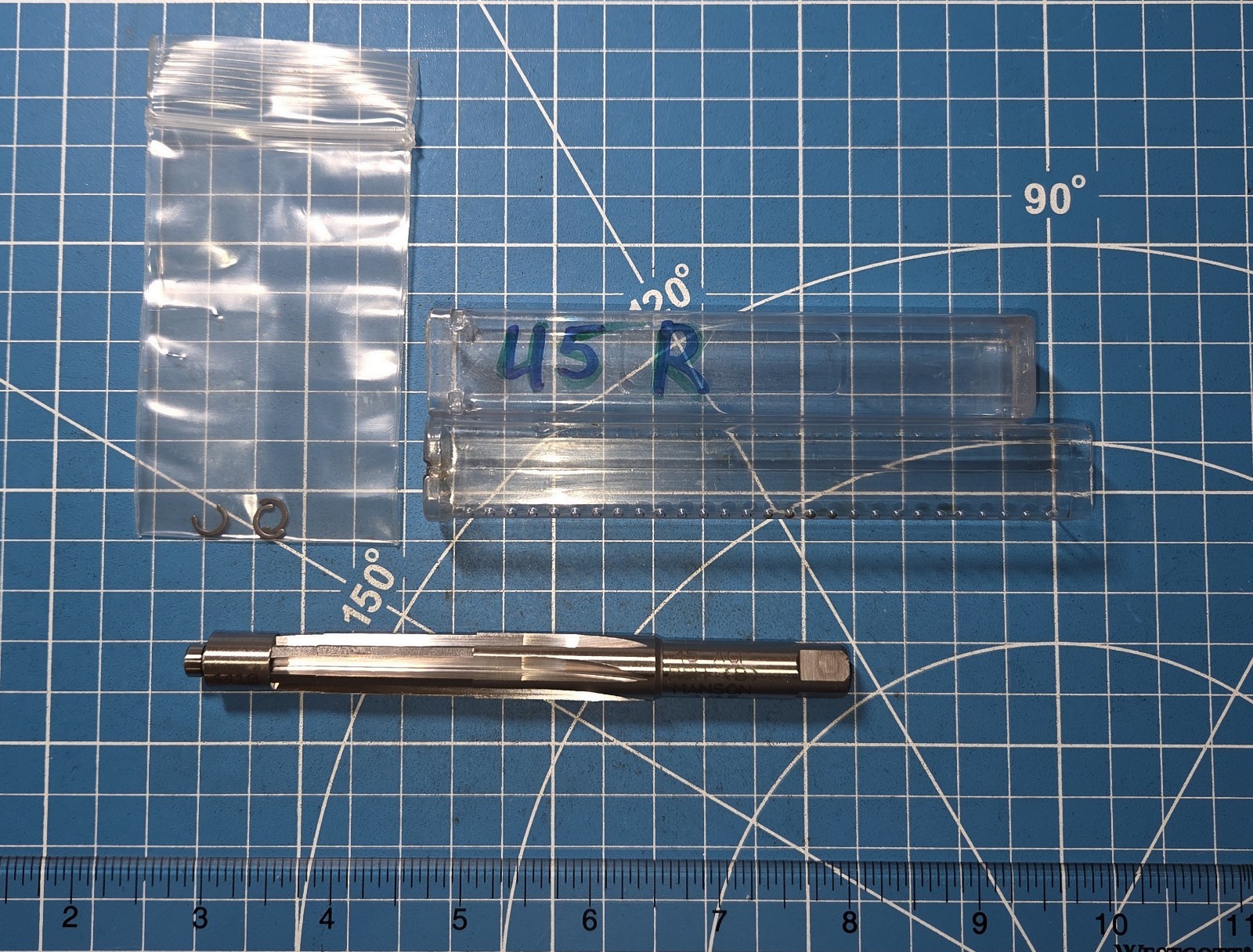 NEW ROUGHING CHAMBER REAMER 45 APC, 45 AUTO, SAAMI, C.I.P.  MANSON REAMERS