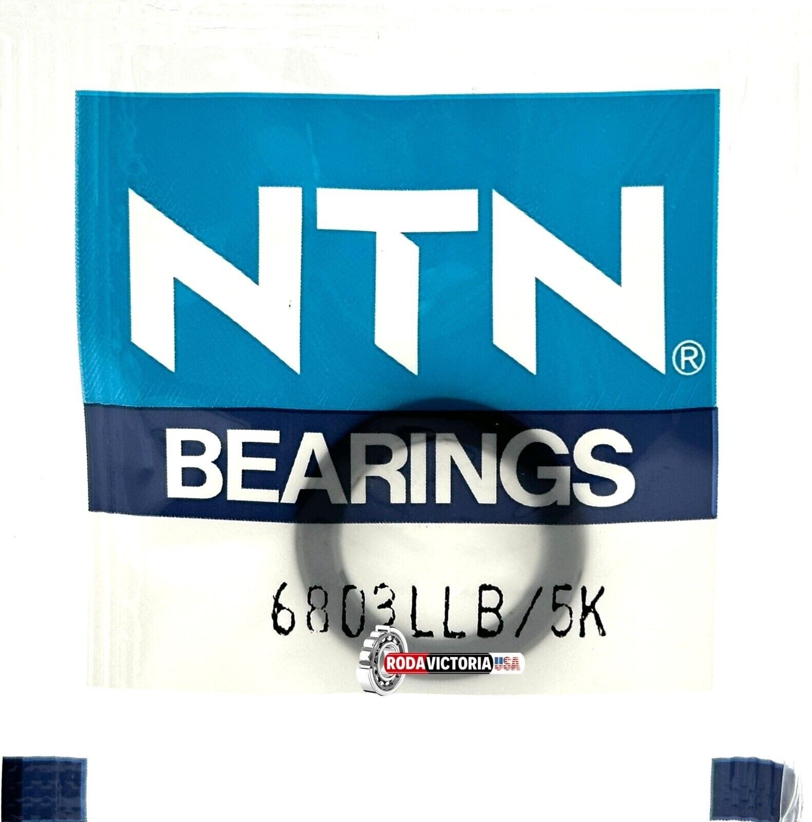 NTN JAPAN 6803 LLB BALL BEARING, RUBBER SEALED, NON CONTACT SEALS 17x26x5 mm
