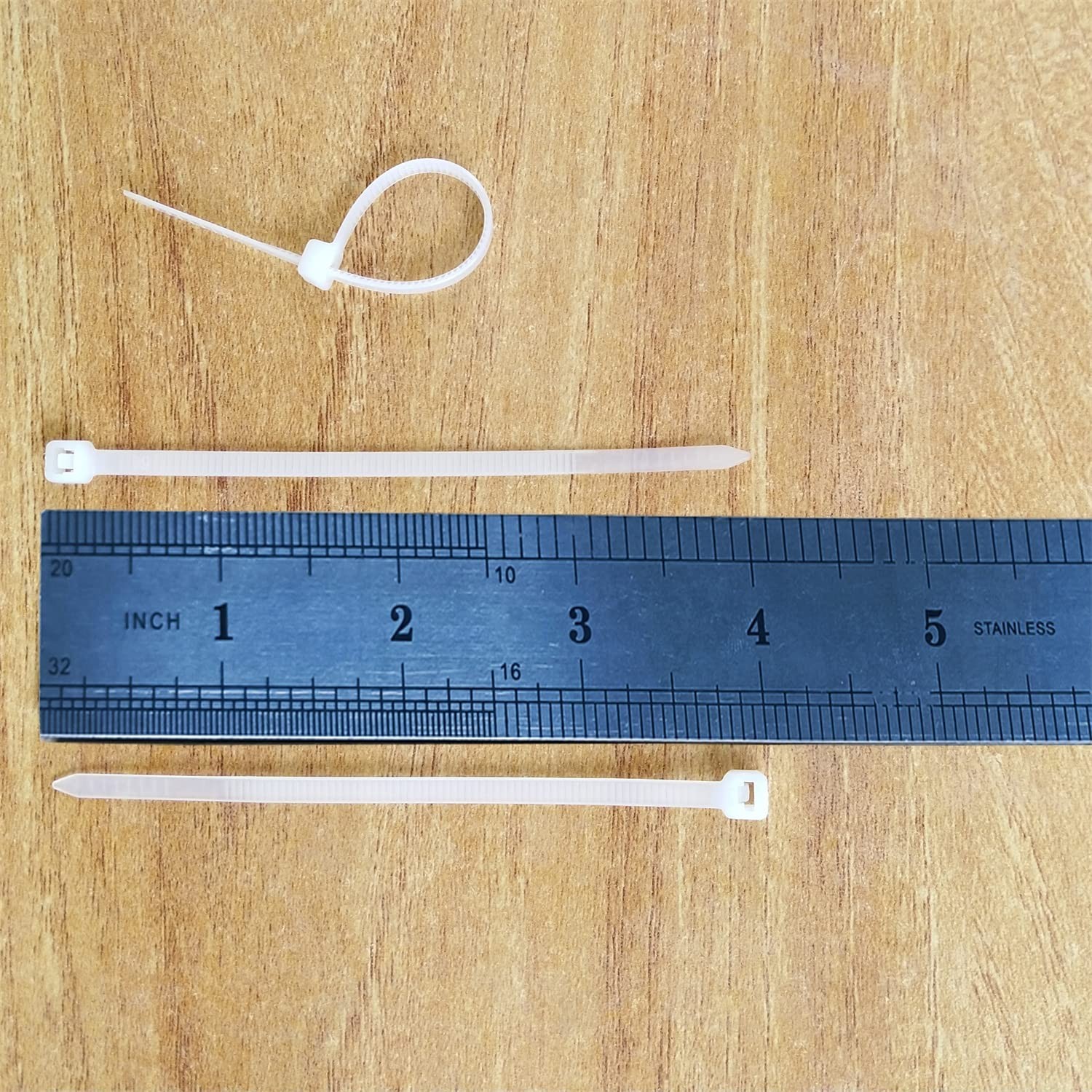 Zip Ties - 4 inch Heavy Duty Nylon Ties, 500 pcs, 40 Pounds Tensile Strength,...