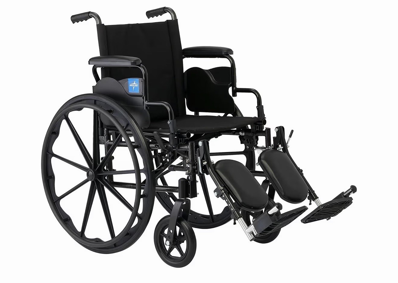Medline K4 Lightweight Wheelchair for Adults With  20" x 16"D Seat Elev Legrests