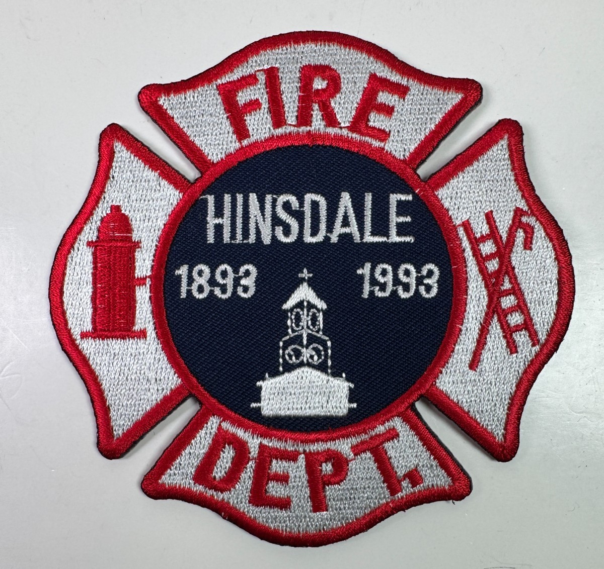 Hinsdale Illinois 100 Years 1893 1993 Fire Patch A9