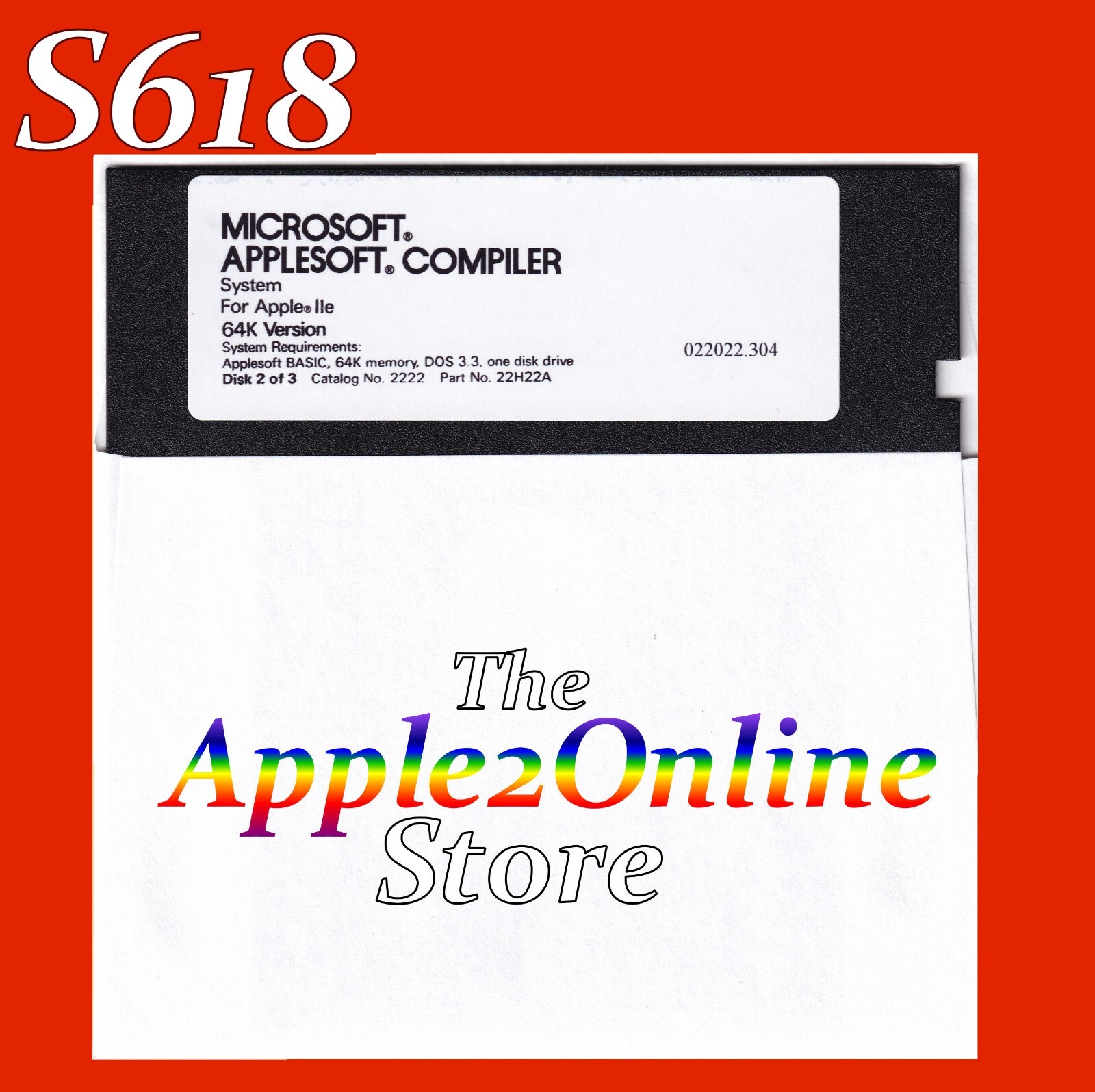 ✅🍎 Microsoft TASC (The AppleSoft Compiler) 64K Version for Apple IIe IIc IIGS💕