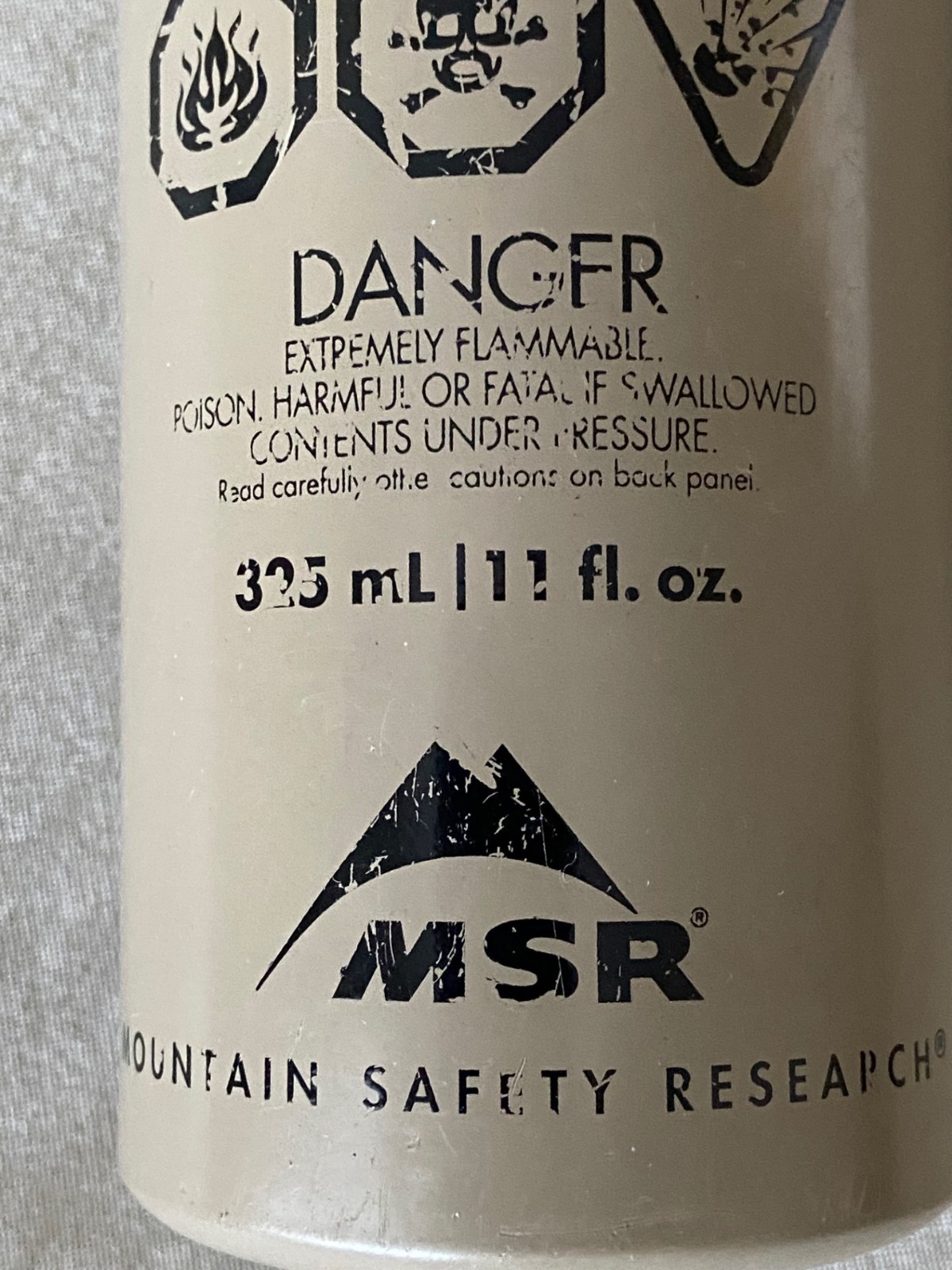 MSR Fuel Bottle 11 oz Military Tan US SOCOM Navy SEAL NSW