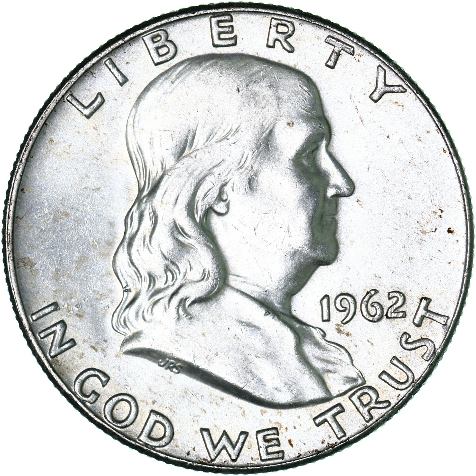 1962 D Franklin Half Dollar About Uncirculated 90% Silver