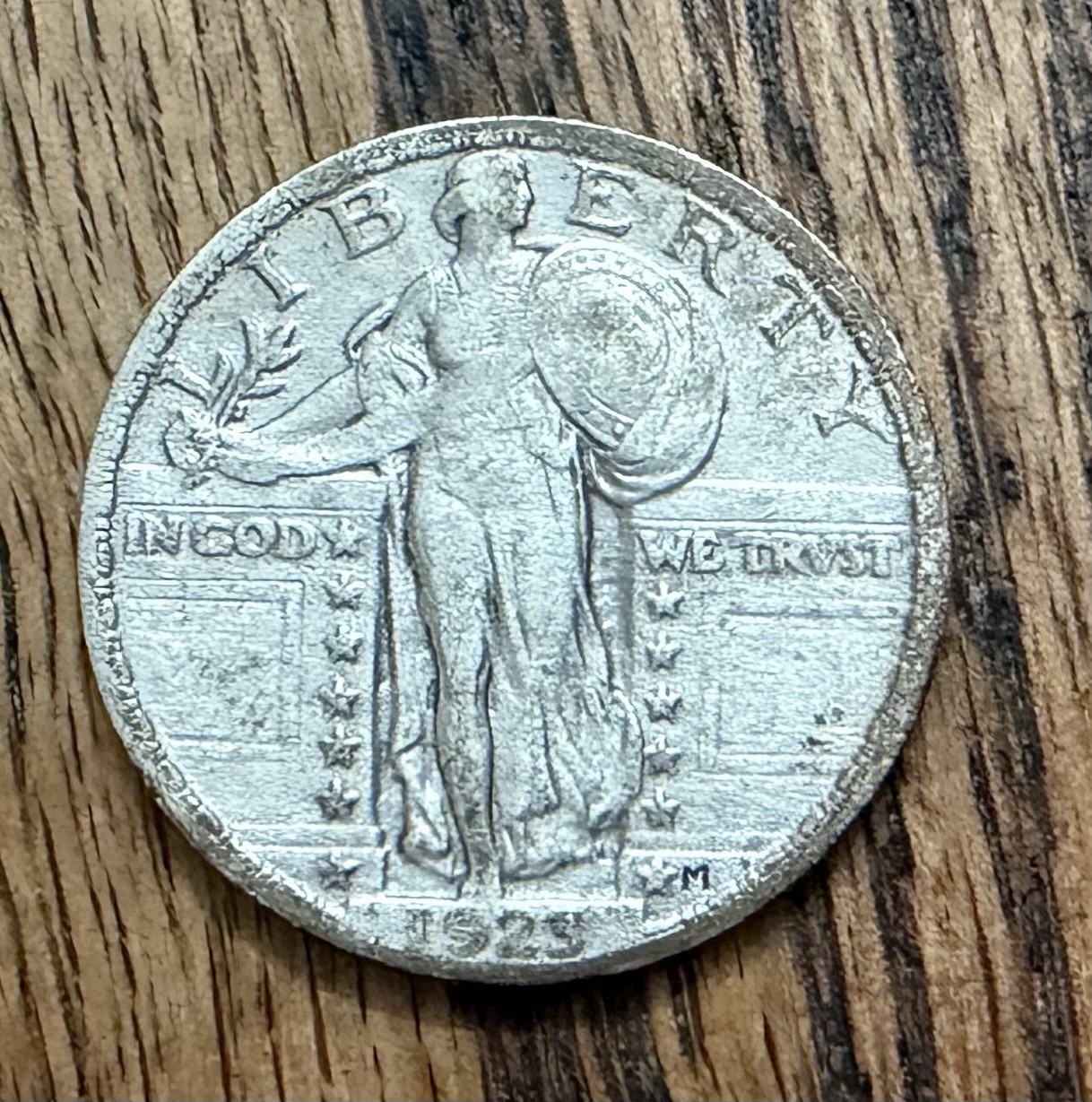 1923 Standing Liberty Quarter, XF Silver