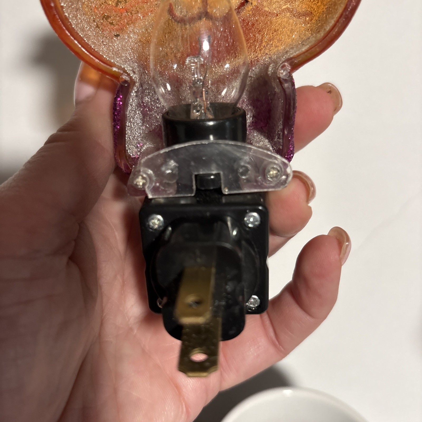 Halloween Bewitching Cat Nightlight With Swivel Plug Spooky