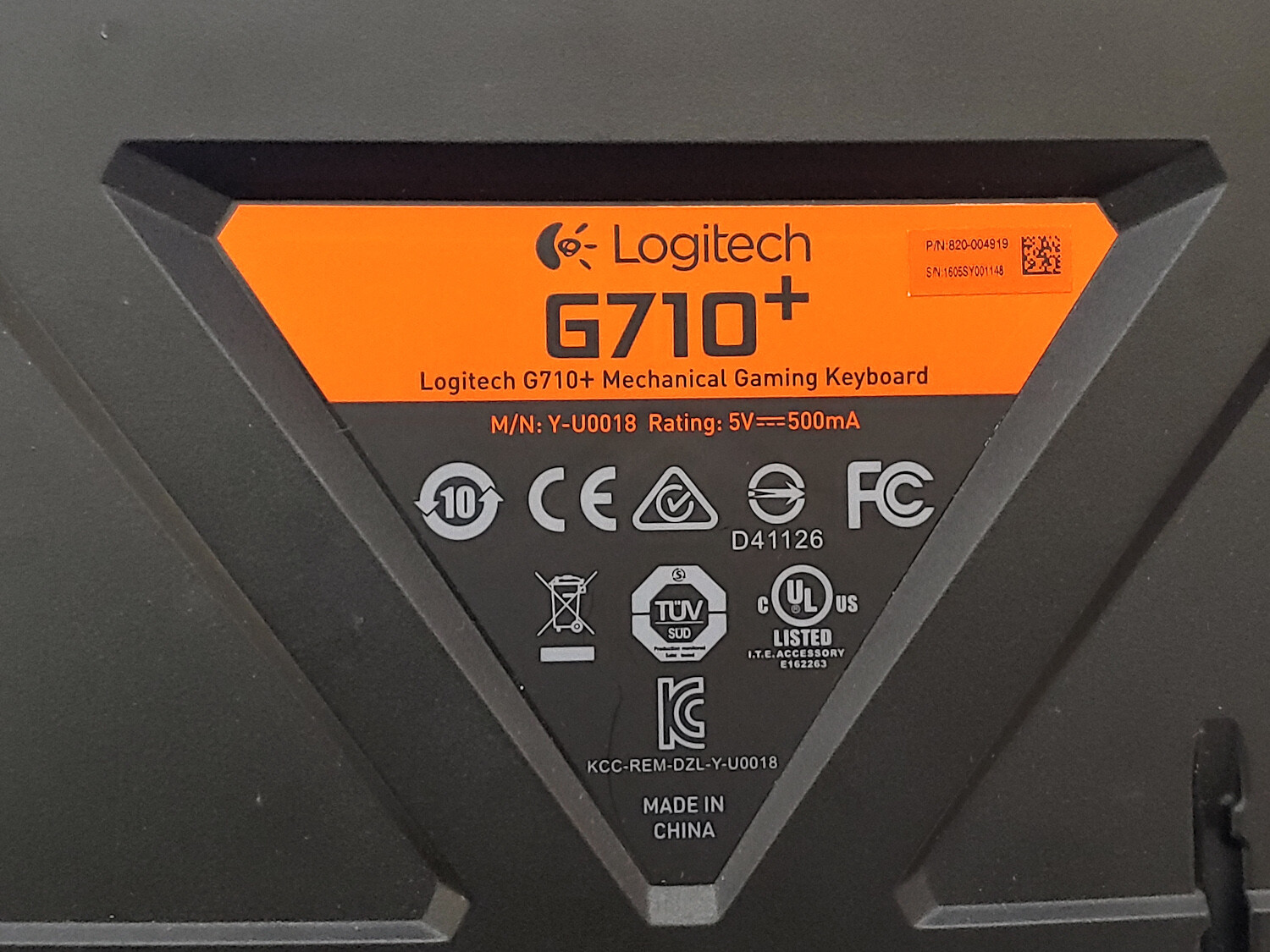 OEM Logitech G710+ REPLACEMENT KEY CAPS ONLY Mechanical Gaming Keyboard
