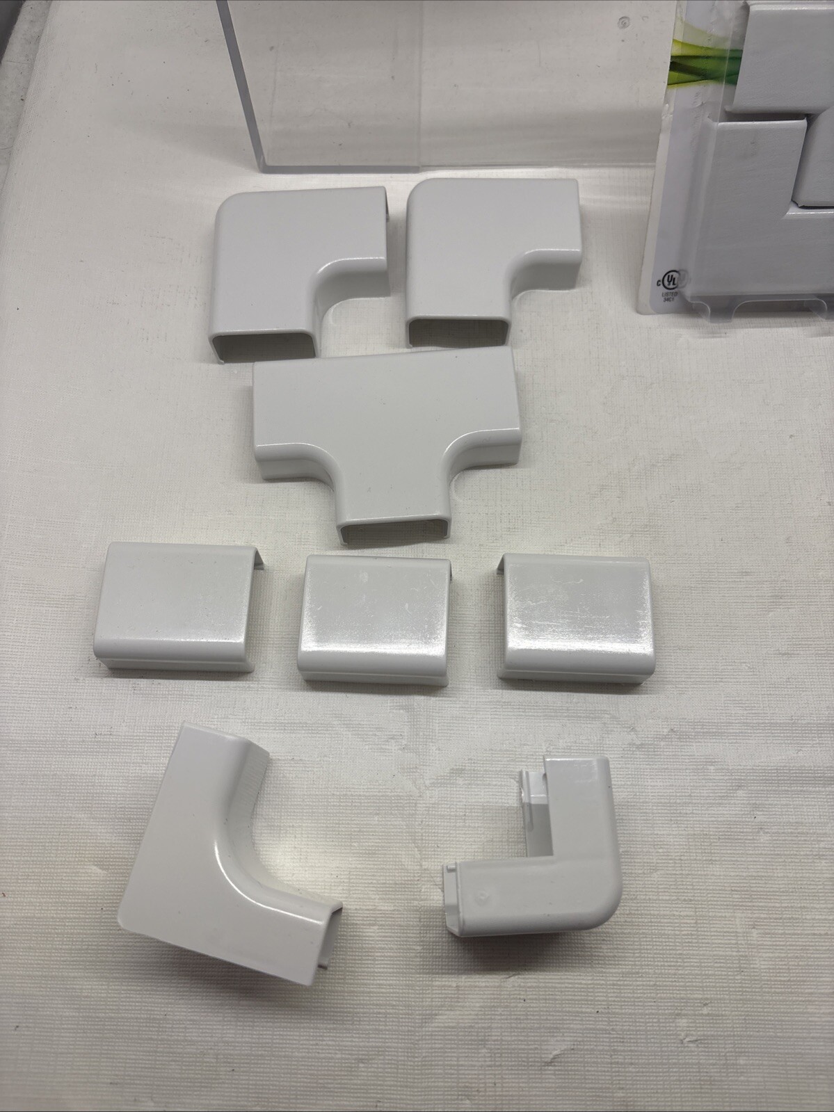 10 PC TOTAL Legrand Self-Adhesive Fitting Pack Plastic White C368 + NMW6 B10
