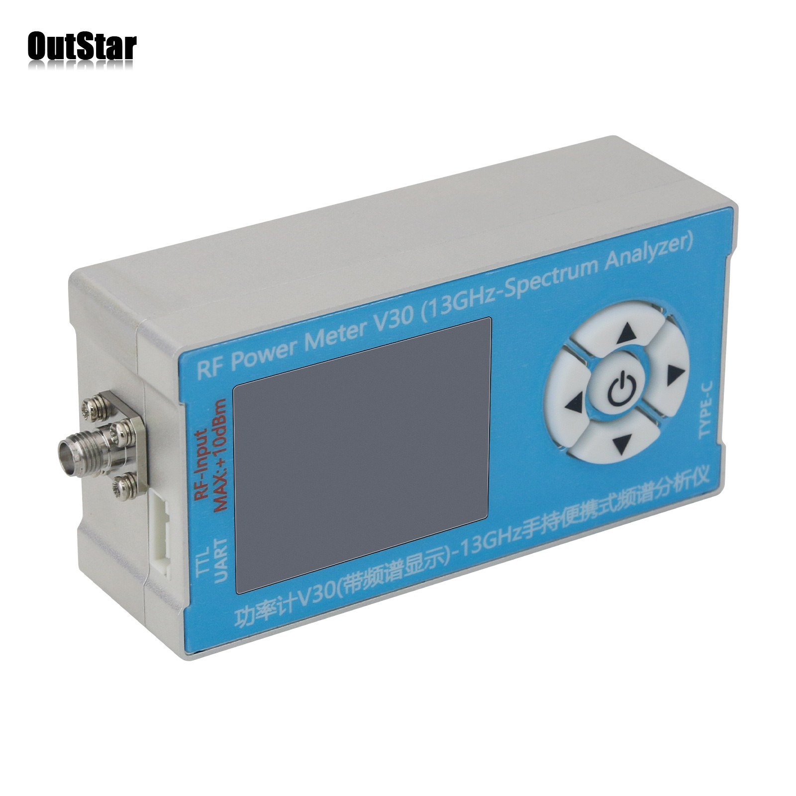 V30 5MHz-13GHz Spectrum Analyzer RF Power Meter USB Type-C Spectrum Display