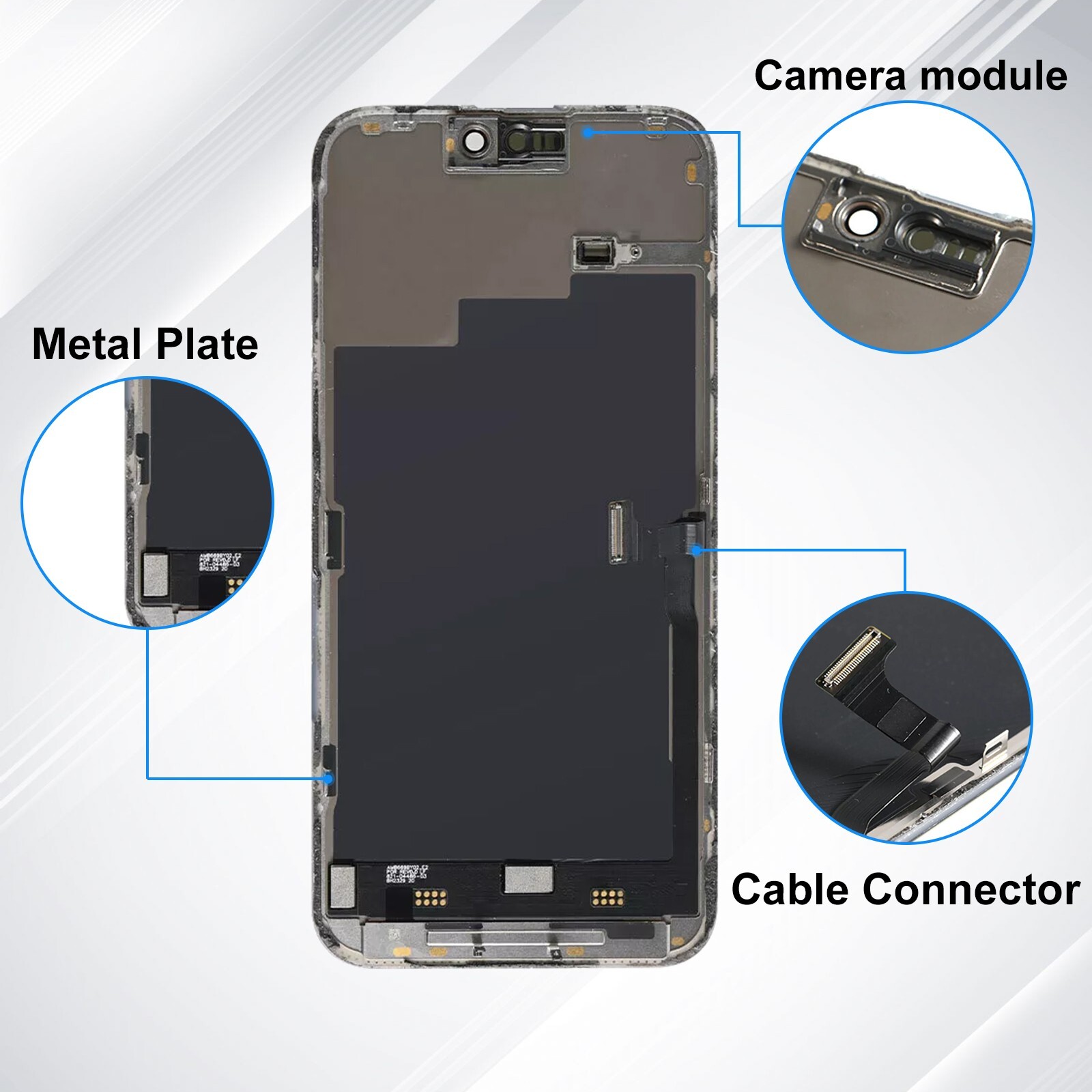 OLED For iPhone 15 Pro Screen Replacement FHD Display Touch Digitizer Repair Kit
