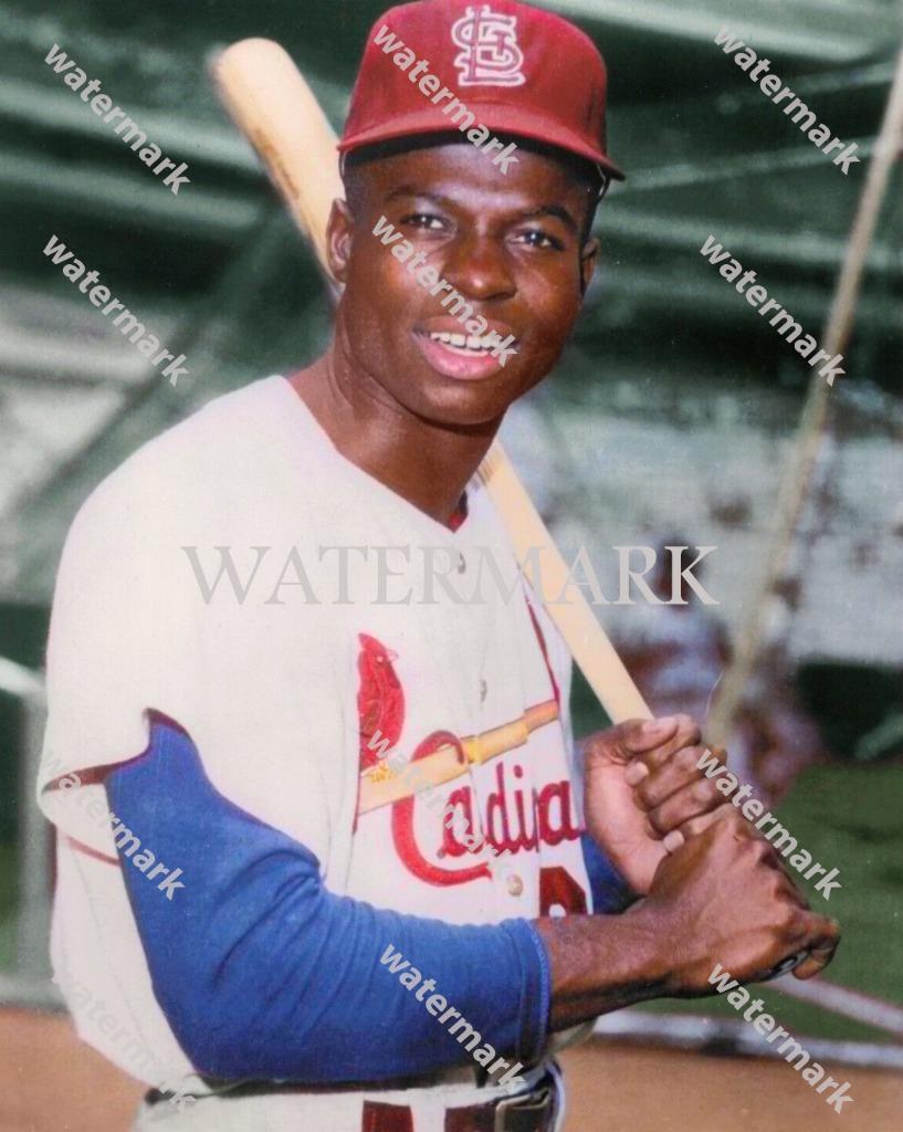 GR866 Lou Brock St.Louis Cardinals 8x10 16x20 Colorized Photo