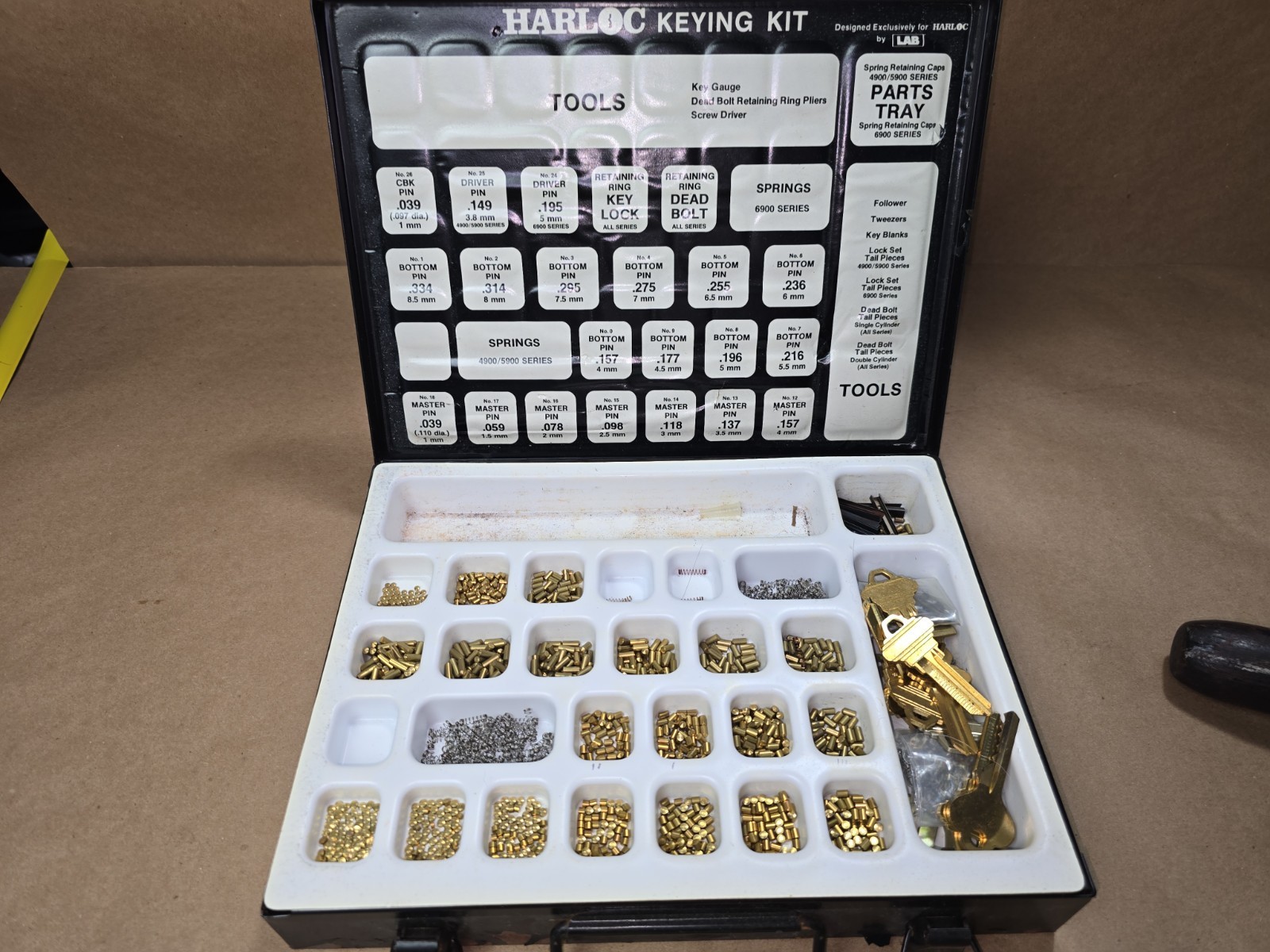LAB Harloc - lock rekeying/rekey/keying kit