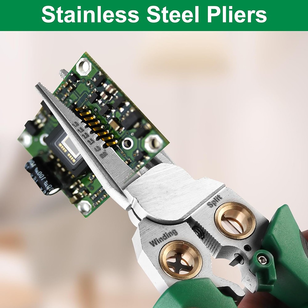 8 In 1 Wire Stripper Twisting for Cutting and Pulling Wires, Cable Scissors