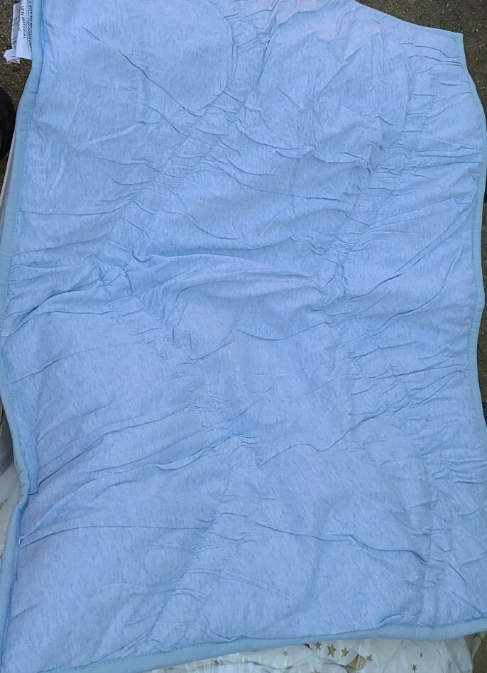 1 New Pottery Barn Tern Favorite Tee Ruched Sham Blue Standard