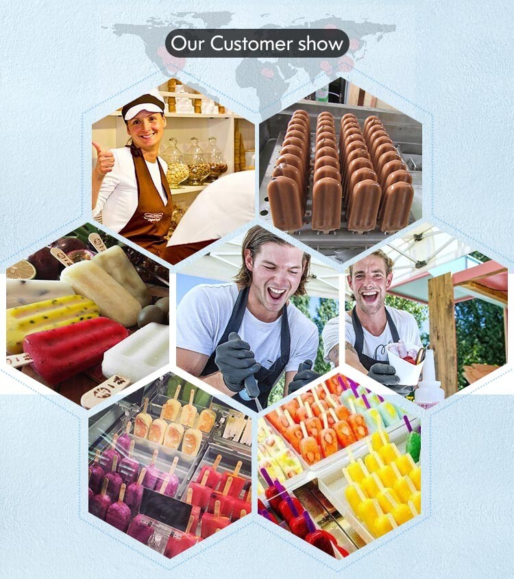Kolice Commercial Four Mold set ice pop Machine,ice popsicles Making Machine