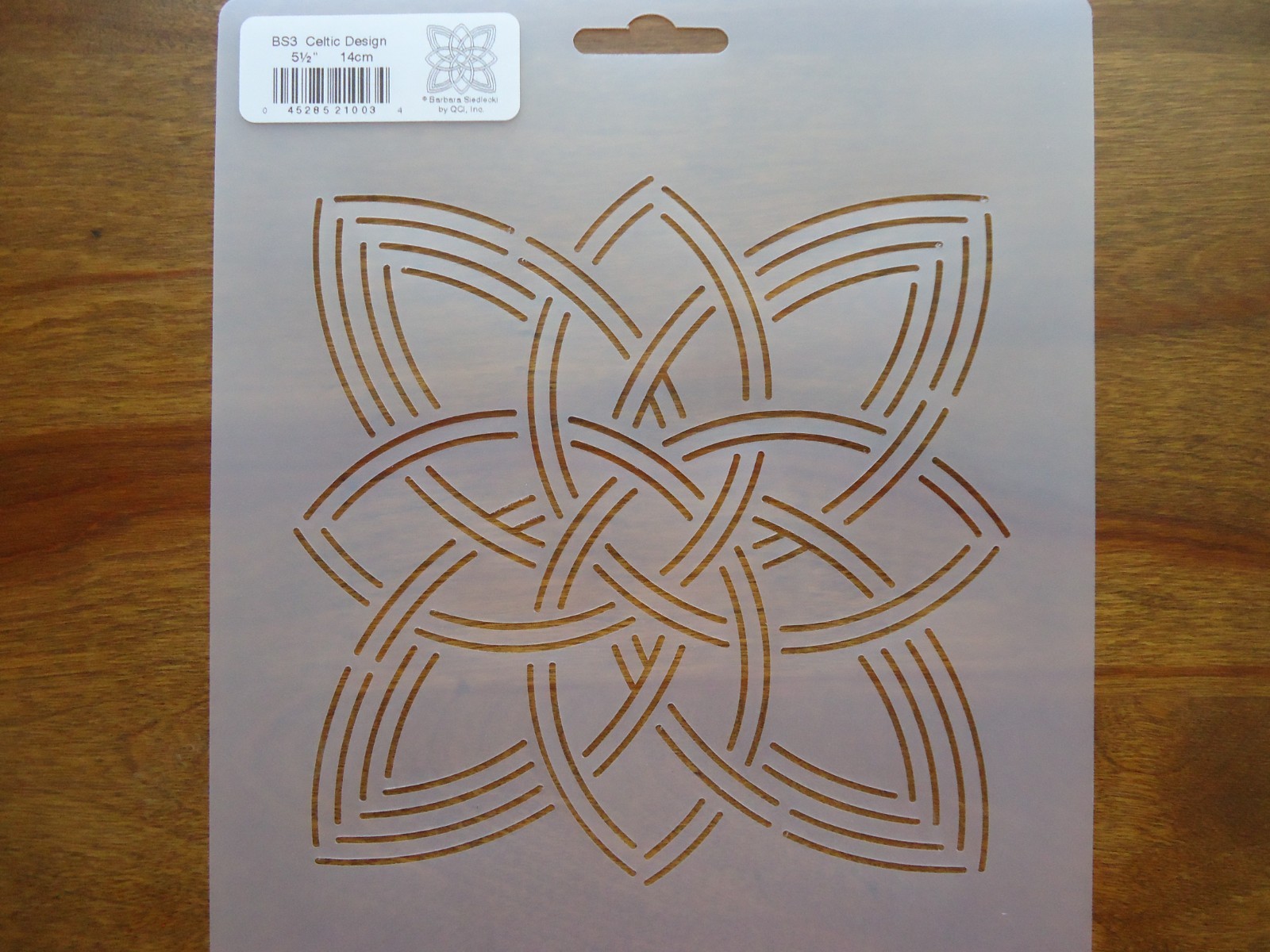Stencil Quilting Celtic Design 5 1/2" 14cm QC quilt BS3 stitch template sew