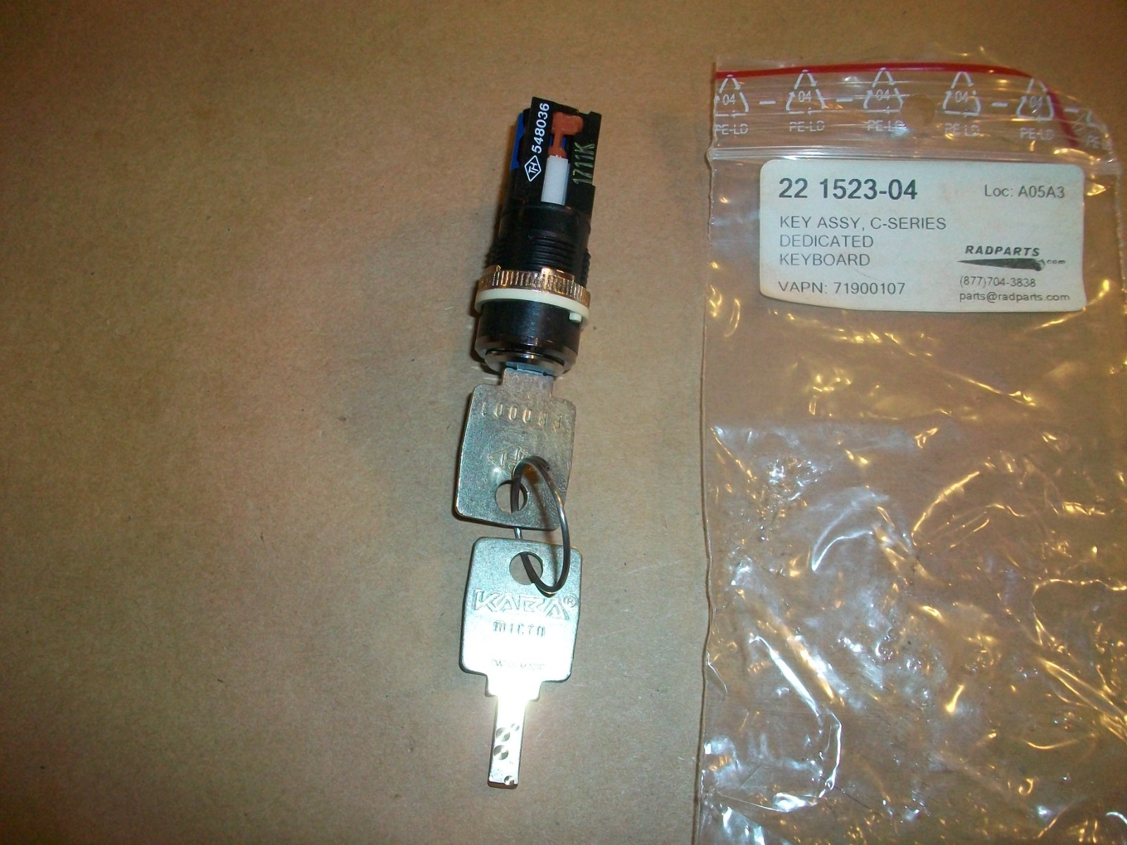 KARA Micro Key Switch 548036 2 POSITION NEW
