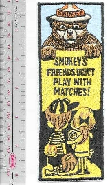 Smokey Bear Smokey Says Smokey's Friends don't Play with Matches 1970 NO TARIFF